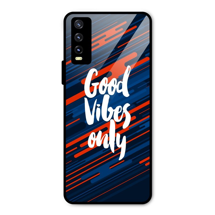 Good Vibes Only Metal Back Case for Vivo Y20g