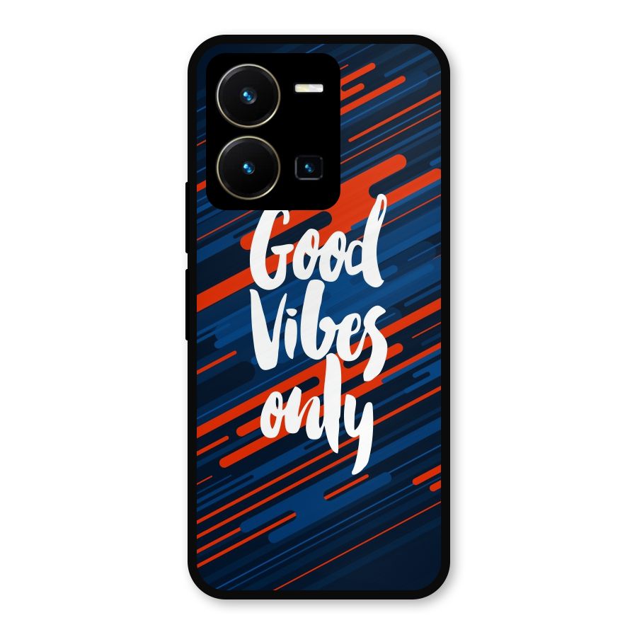 Good Vibes Only Metal Back Case for Vivo Y35