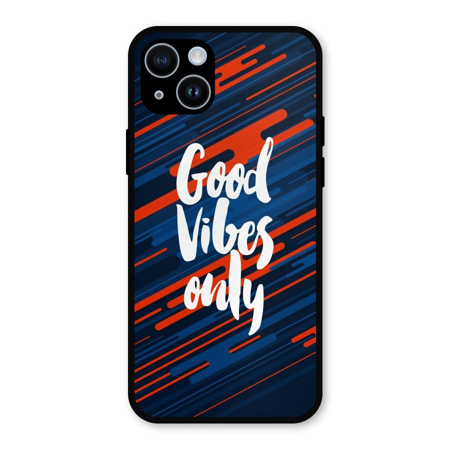 Good Vibes Only Metal Back Case for iPhone 14