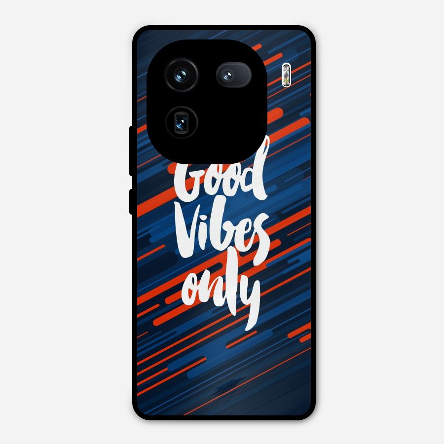 Good Vibes Only Metal Back Case for iQOO 12