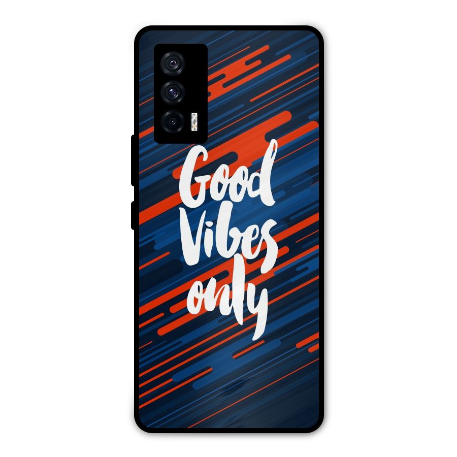 Good Vibes Only Metal Back Case for iQOO 7 5G