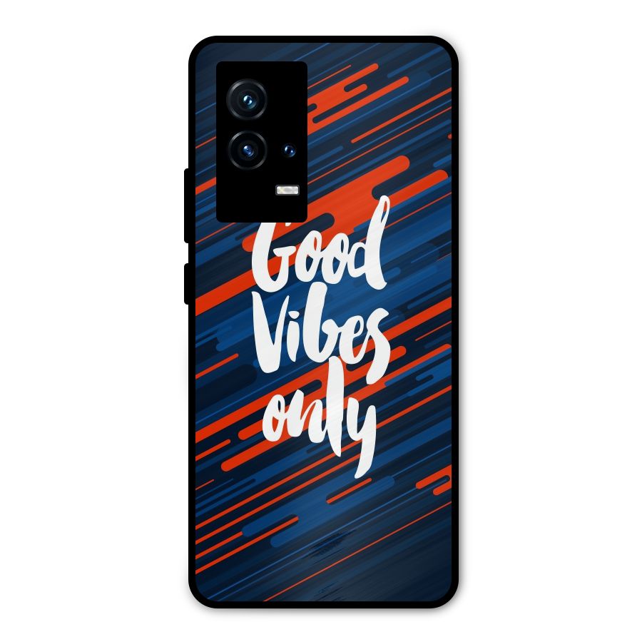 Good Vibes Only Metal Back Case for iQOO 9 5G
