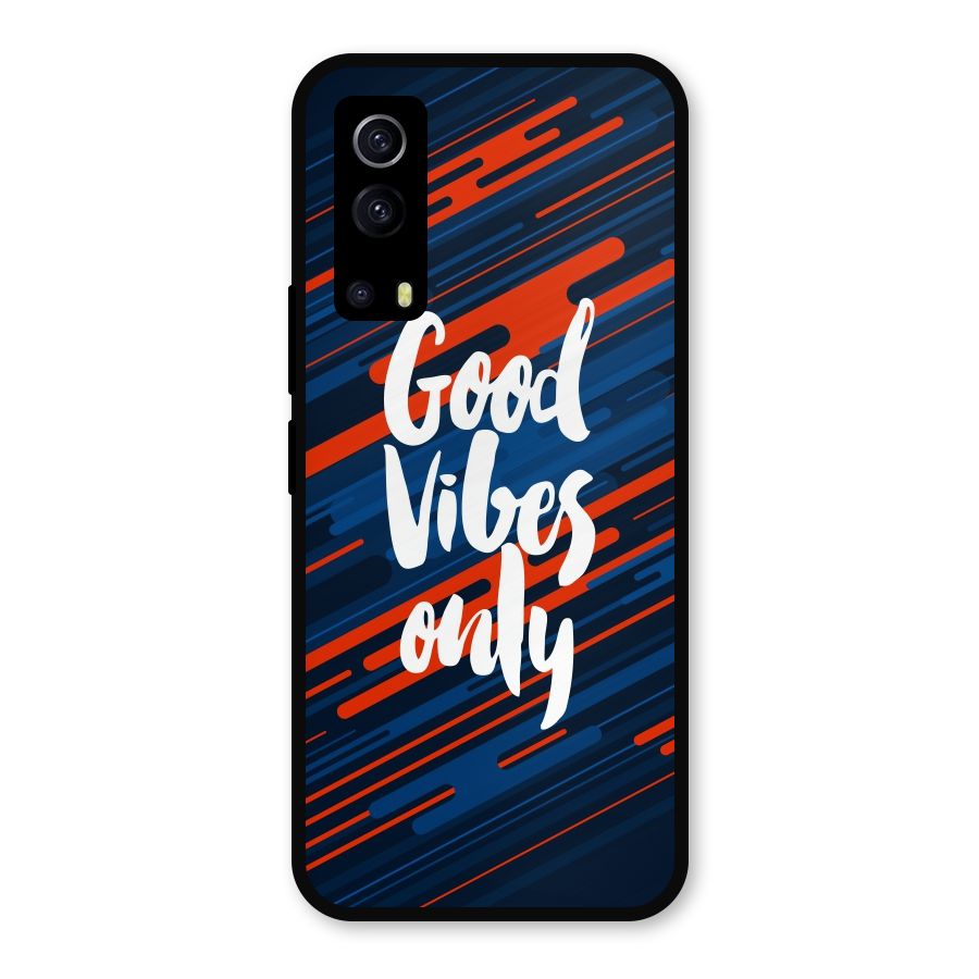 Good Vibes Only Metal Back Case for iQOO Z3