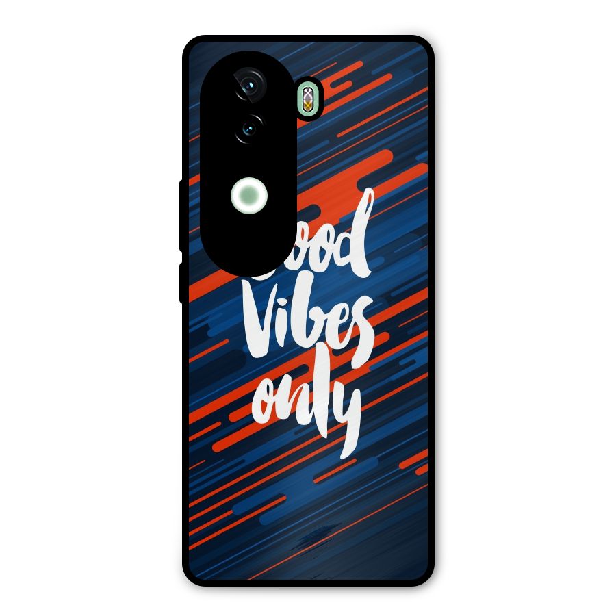 Good Vibes Only Metal Back Case for iQOO Z9s