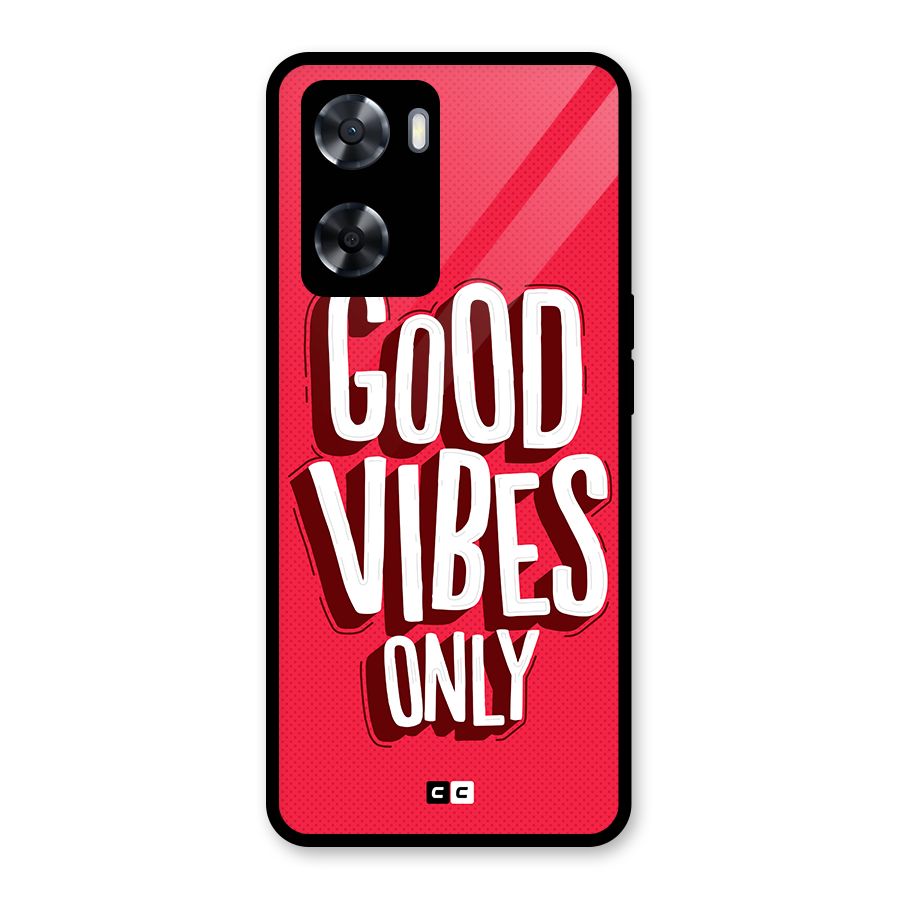 Good Vibes Only Pop Art Glass Back Case for OnePlus Nord N20 SE