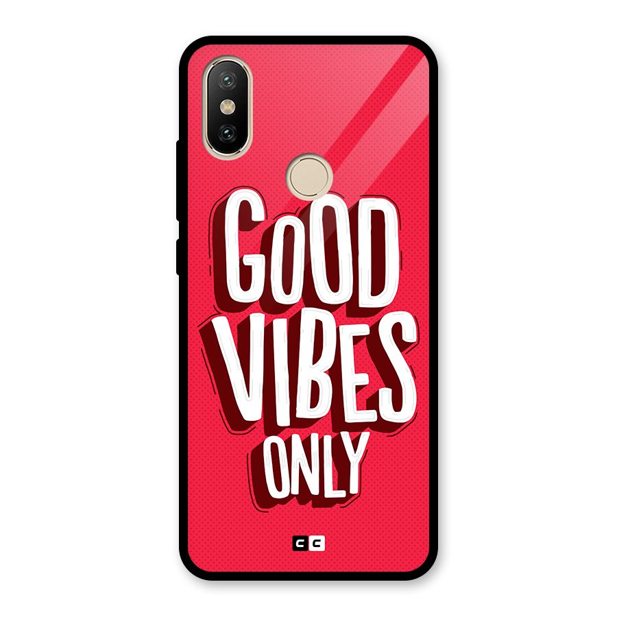 Good Vibes Only Pop Art Glass Back Case for Redmi A2