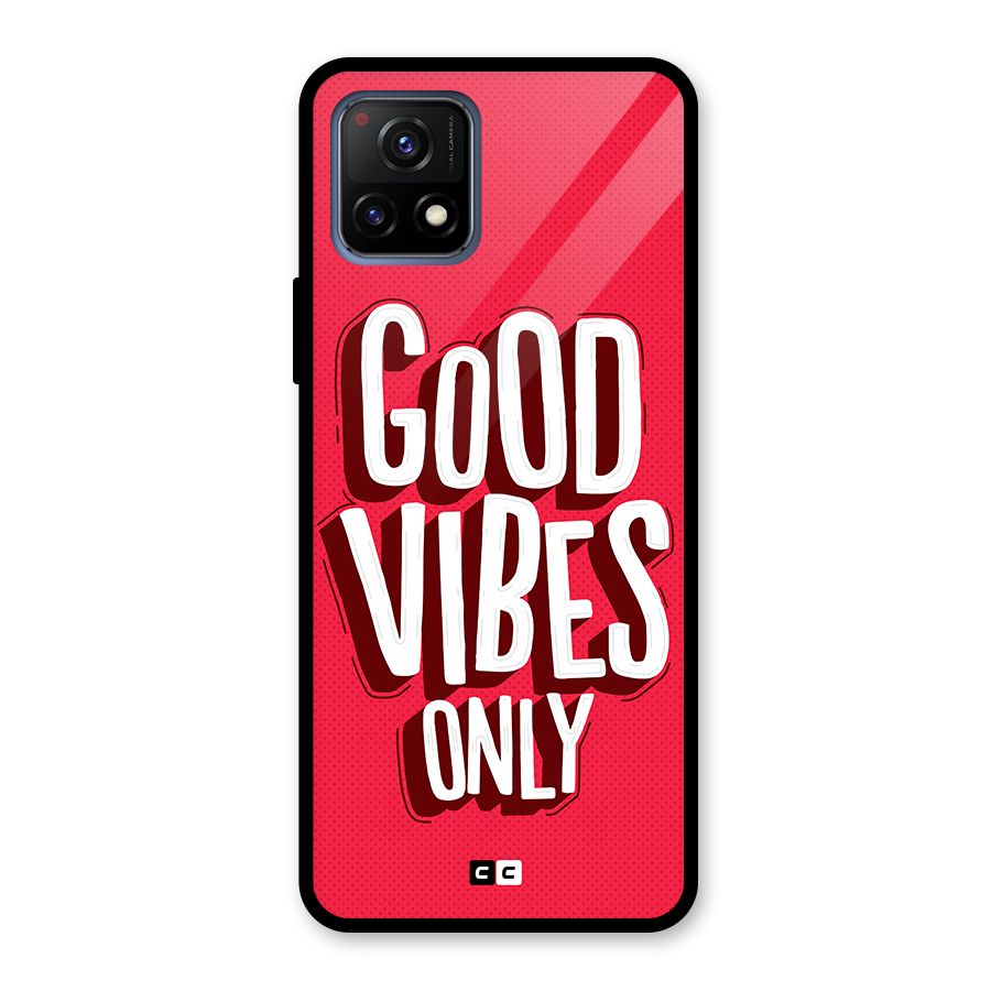 Good Vibes Only Pop Art Glass Back Case for Vivo Y72 5G