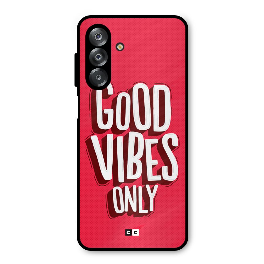 Good Vibes Only Pop Art Metal Back Case for Galaxy A26