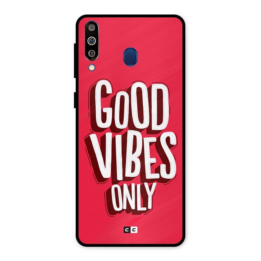 Good Vibes Only Pop Art Metal Back Case for Galaxy M30