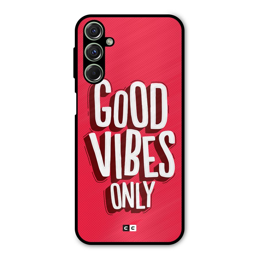 Good Vibes Only Pop Art Metal Back Case for Galaxy M34