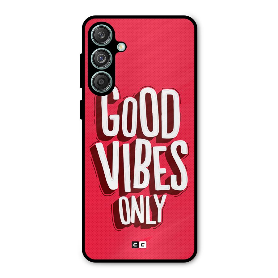 Good Vibes Only Pop Art Metal Back Case for Galaxy M55 5G