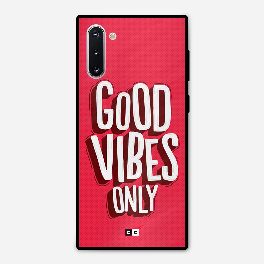 Good Vibes Only Pop Art Metal Back Case for Galaxy Note 10