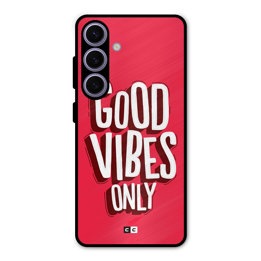 Good Vibes Only Pop Art Metal Back Case for Galaxy S24