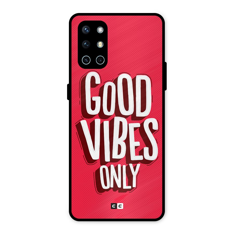 Good Vibes Only Pop Art Metal Back Case for OnePlus 9R