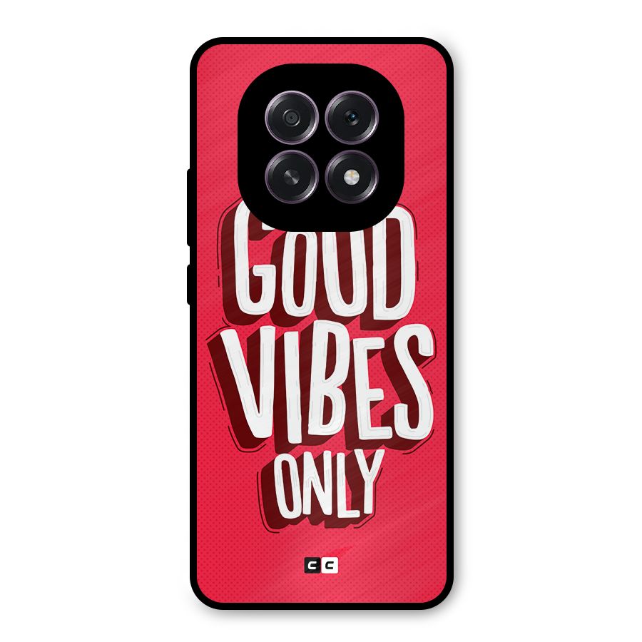 Good Vibes Only Pop Art Metal Back Case for Oppo F29