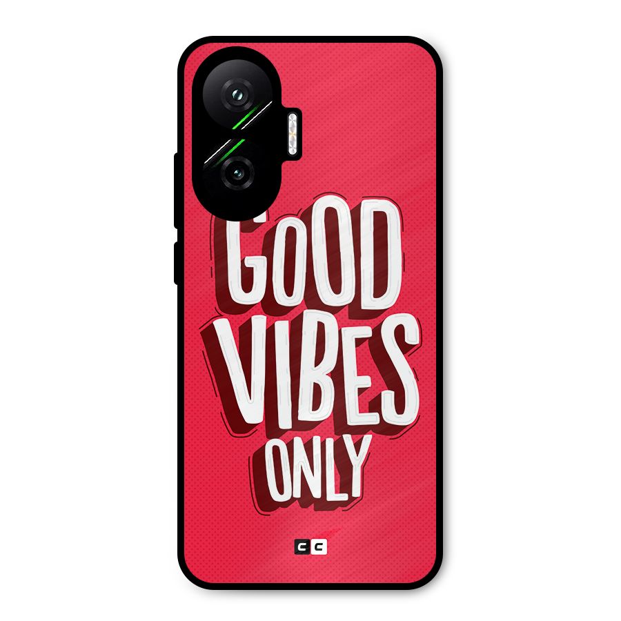 Good Vibes Only Pop Art Metal Back Case for Poco F7