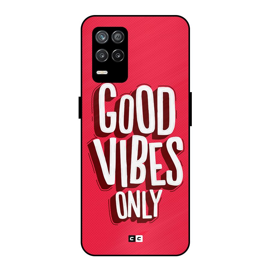 Good Vibes Only Pop Art Metal Back Case for Realme 8 5G