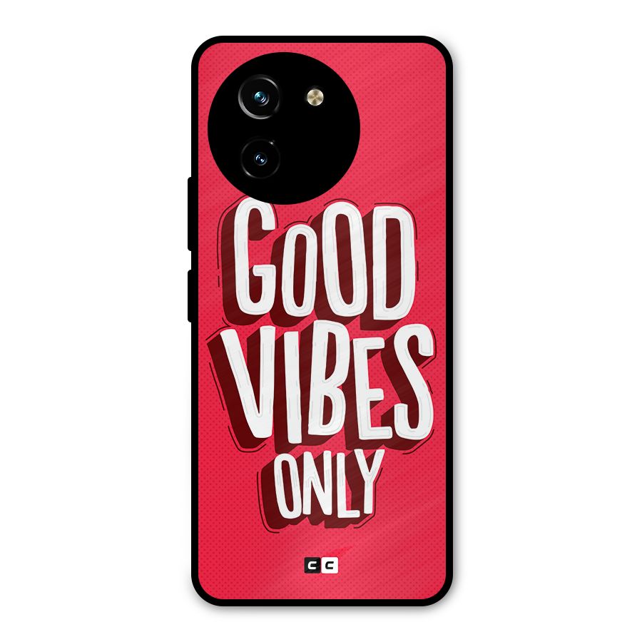 Good Vibes Only Pop Art Metal Back Case for Vivo T3x