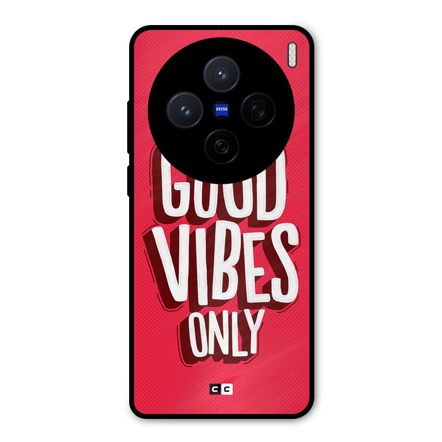 Good Vibes Only Pop Art Metal Back Case for Vivo X200