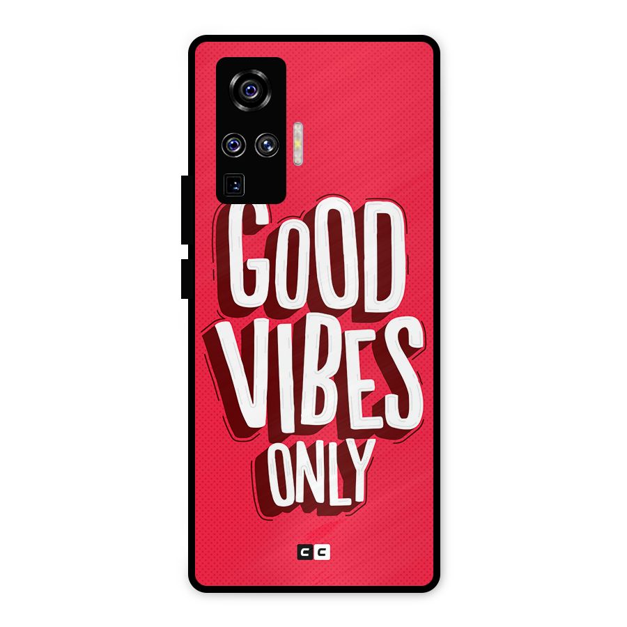 Good Vibes Only Pop Art Metal Back Case for Vivo X50 Pro