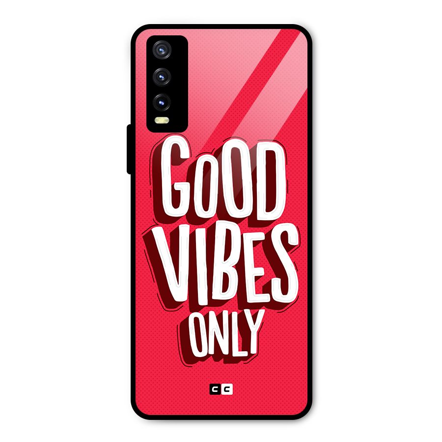 Good Vibes Only Pop Art Metal Back Case for Vivo Y20g