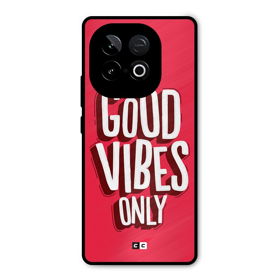 Good Vibes Only Pop Art Metal Back Case for iQOO Neo 10