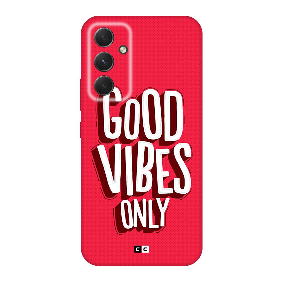 Good Vibes Only Pop Art Original Polycarbonate Back Case for Galaxy A54
