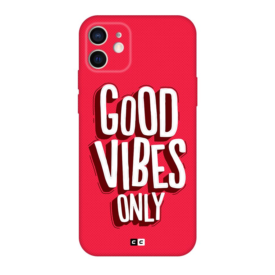Good Vibes Only Pop Art Original Polycarbonate Back Case for iPhone 12