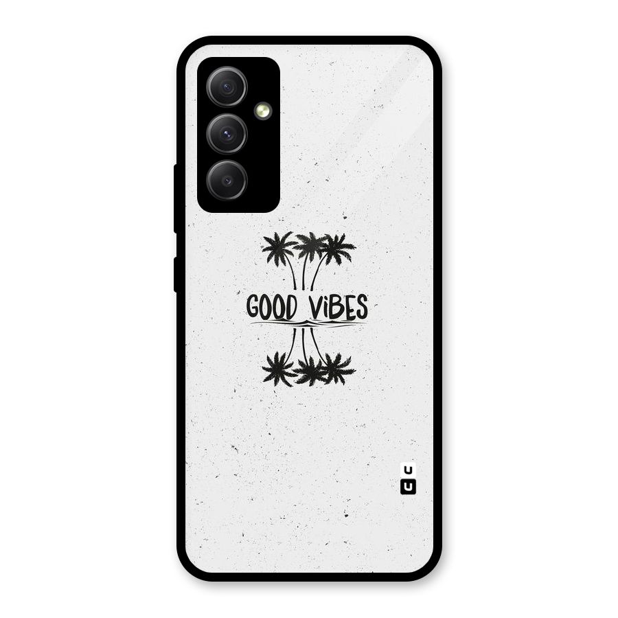 Good Vibes Rugged Glass Back Case for Galaxy A34