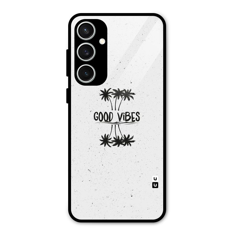 Good Vibes Rugged Glass Back Case for Galaxy S23 FE