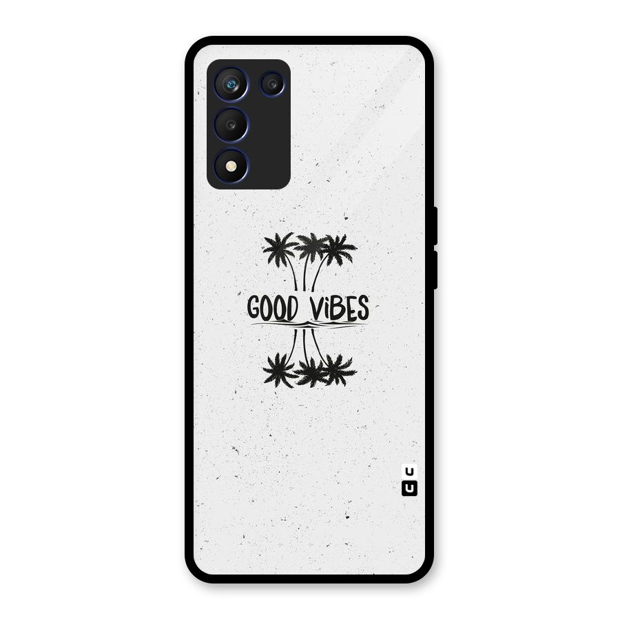 Good Vibes Rugged Glass Back Case for Realme 9 5G Speed