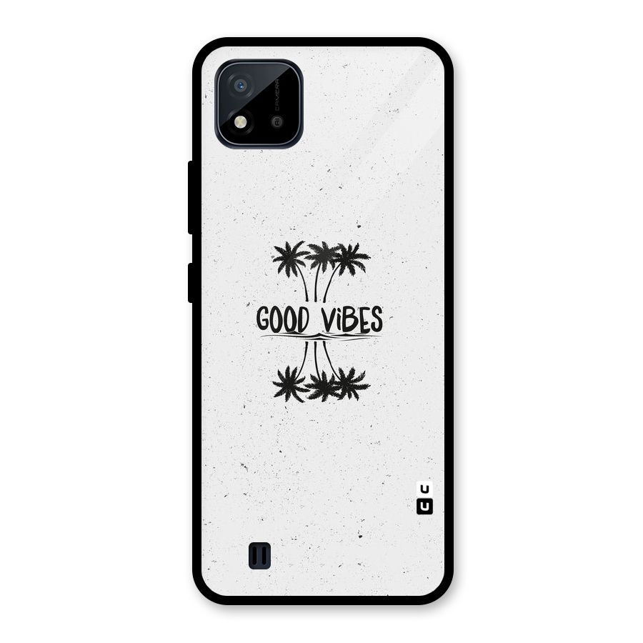 Good Vibes Rugged Glass Back Case for Realme C11 2021