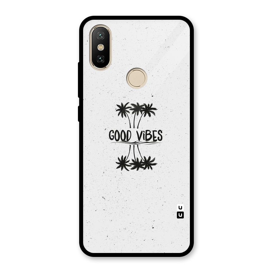 Good Vibes Rugged Glass Back Case for Redmi A2