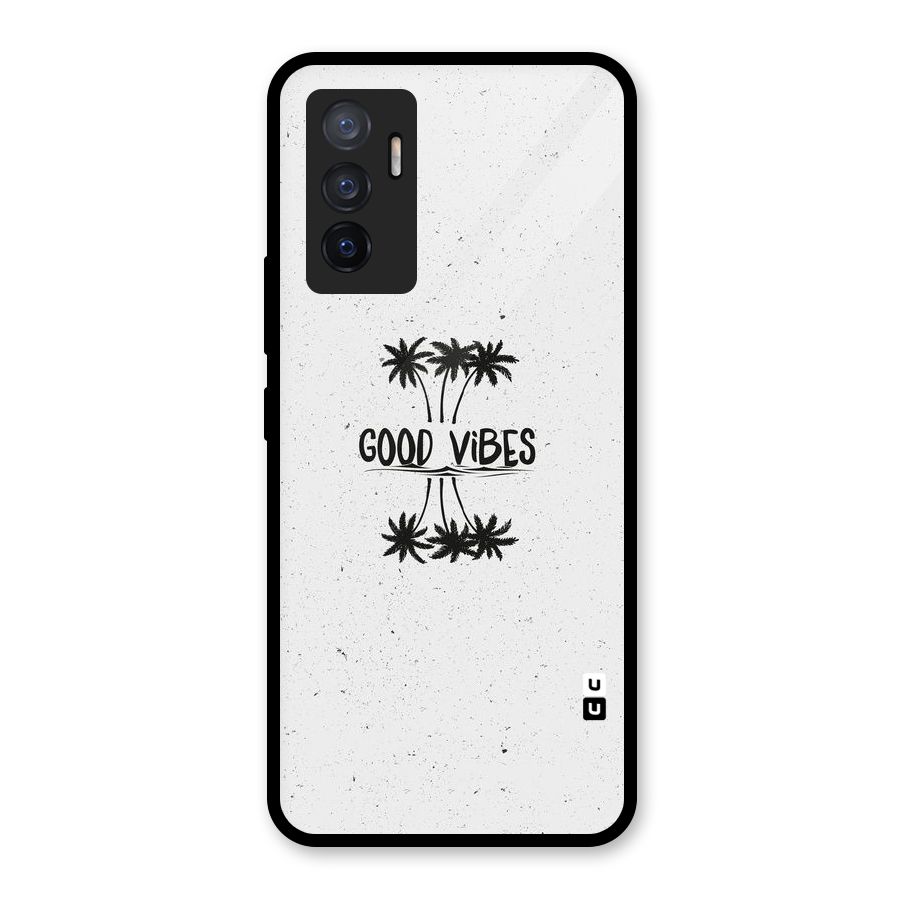 Good Vibes Rugged Glass Back Case for Vivo V23e