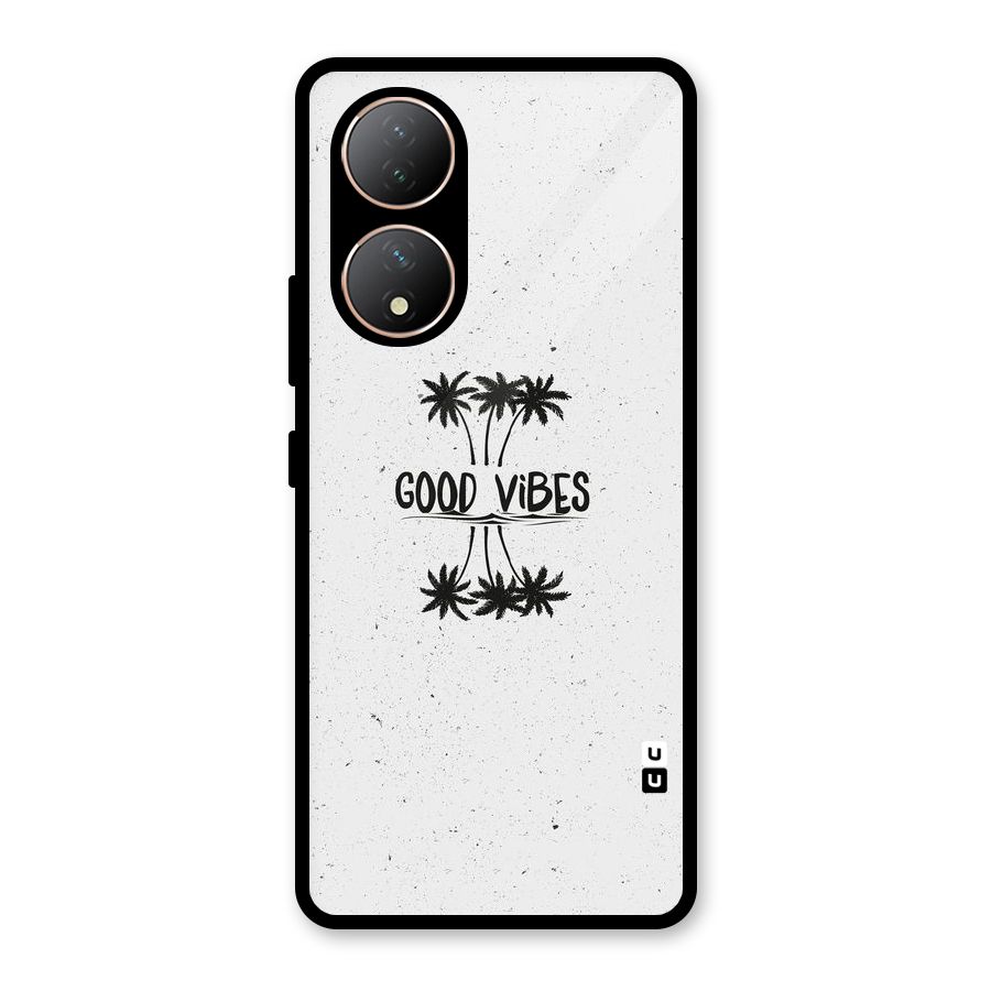 Good Vibes Rugged Glass Back Case for Vivo Y100