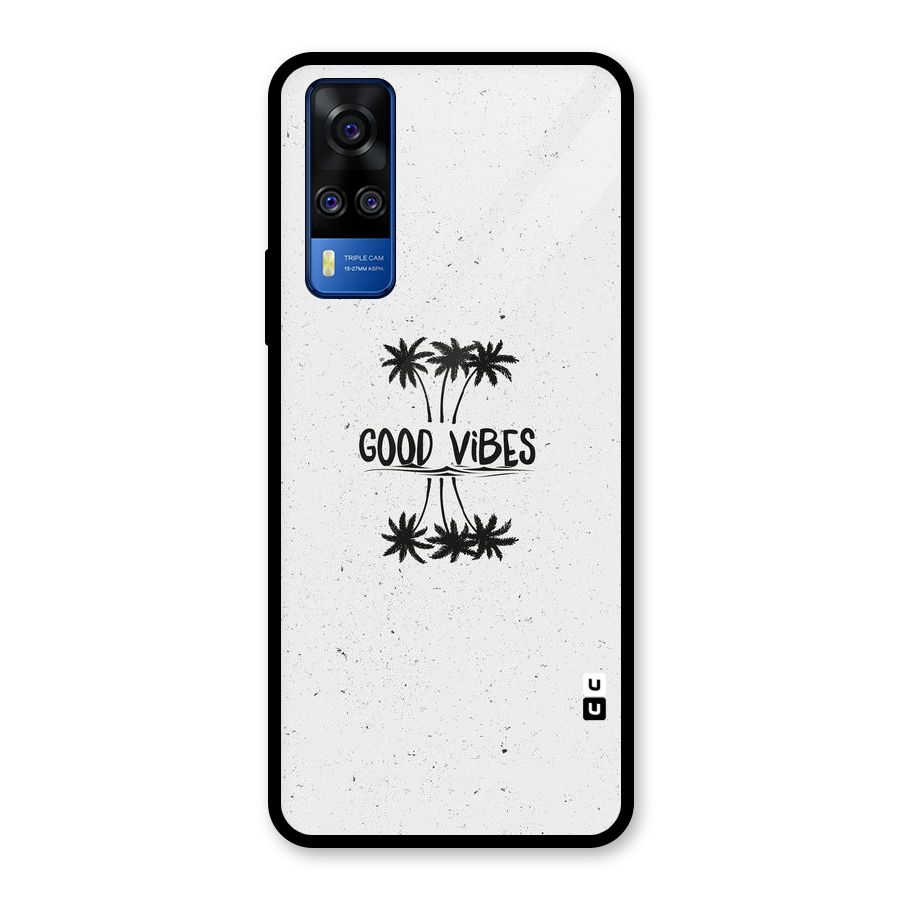 Good Vibes Rugged Glass Back Case for Vivo Y31