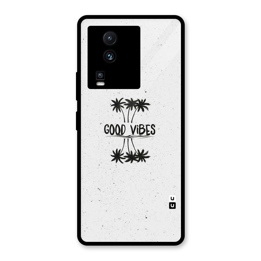 Good Vibes Rugged Glass Back Case for Vivo iQOO Neo 7