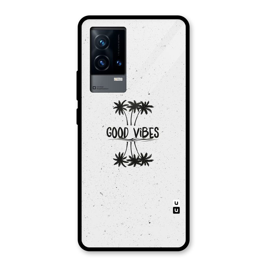 Good Vibes Rugged Glass Back Case for iQOO 9 5G