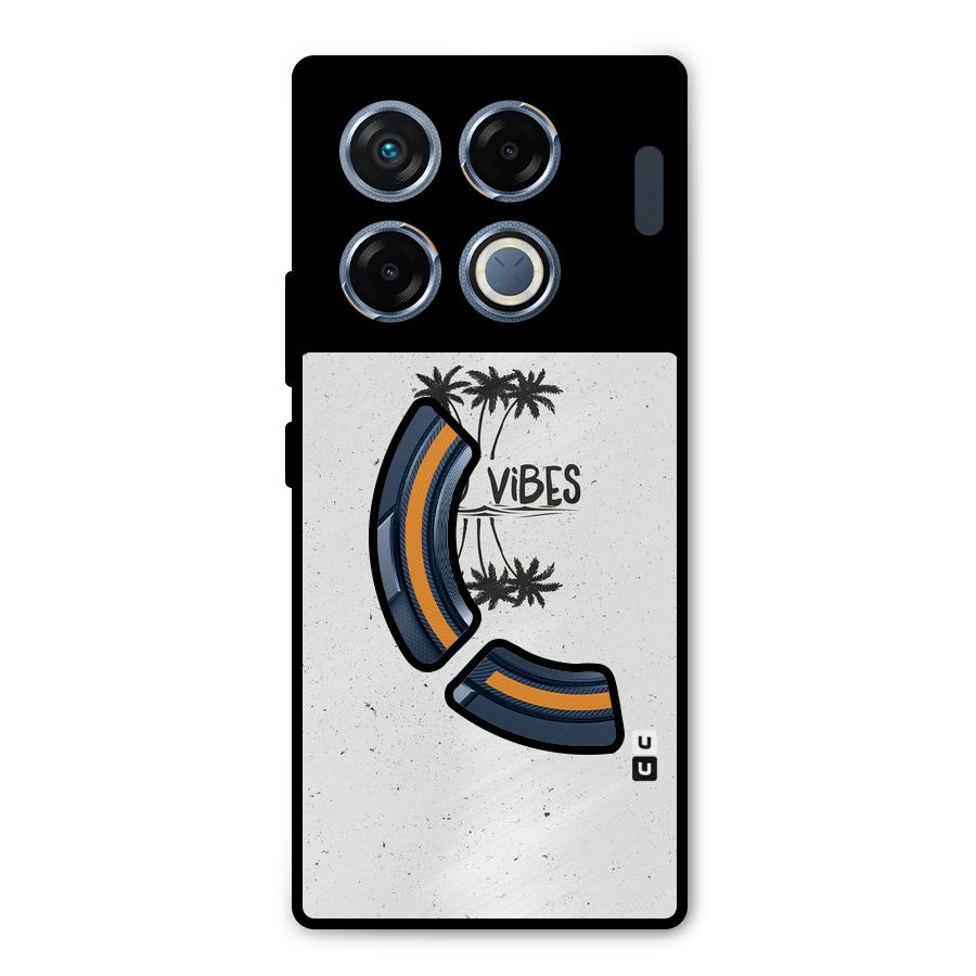 Good Vibes Rugged Metal Back Case for Infinix GT 20 Pro
