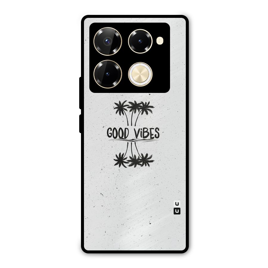 Good Vibes Rugged Metal Back Case for Infinix Note 40 Pro