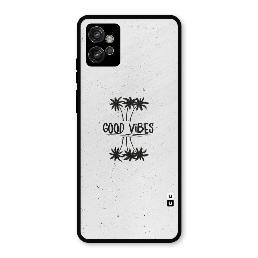 Good Vibes Rugged Metal Back Case for Moto G32