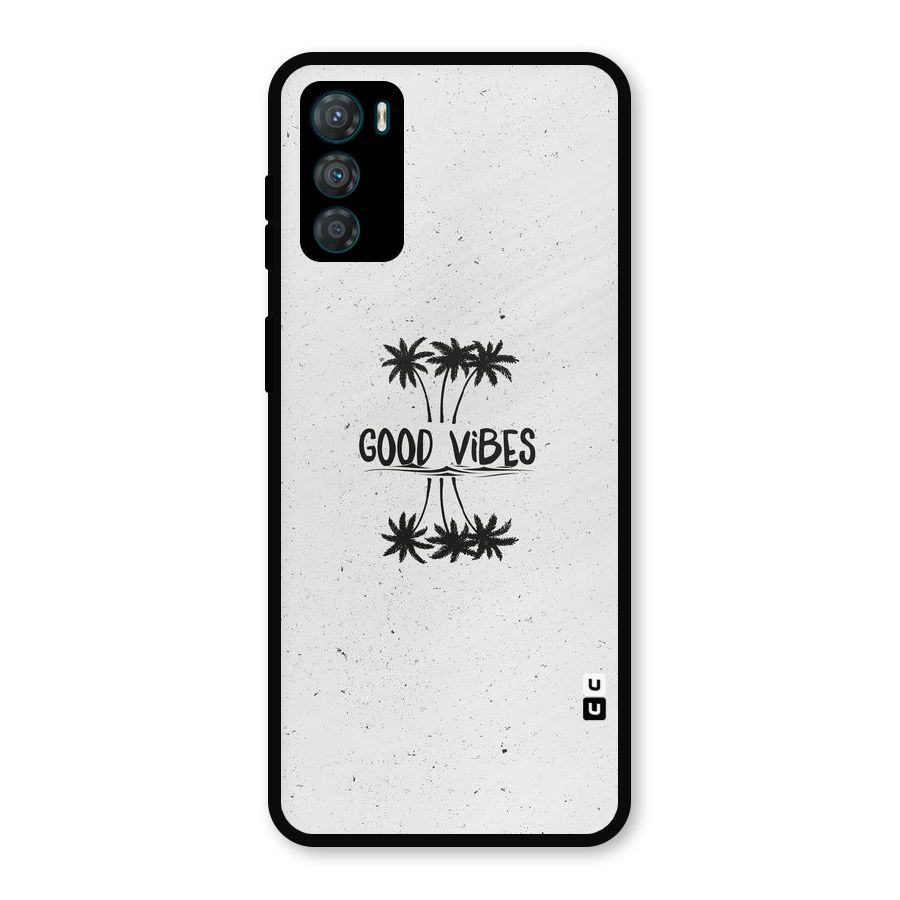 Good Vibes Rugged Metal Back Case for Moto G42
