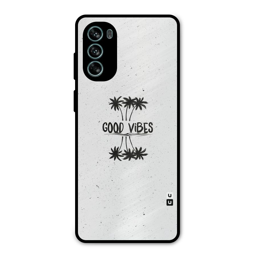 Good Vibes Rugged Metal Back Case for Moto G62