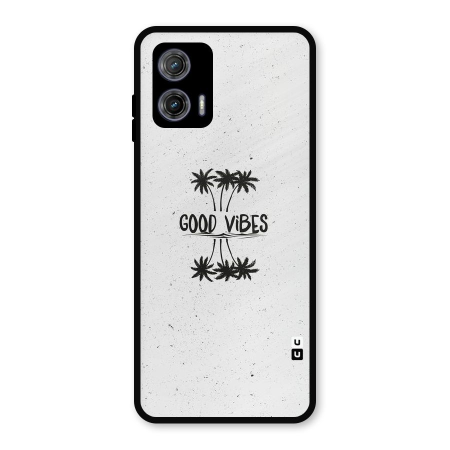 Good Vibes Rugged Metal Back Case for Moto G73