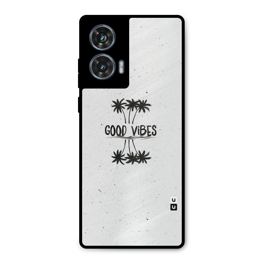 Good Vibes Rugged Metal Back Case for Motorola Edge 50 Fusion