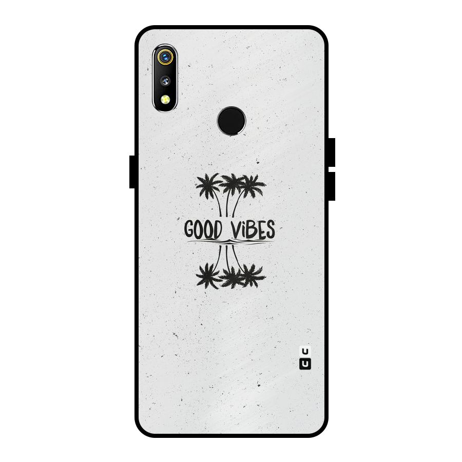 Good Vibes Rugged Metal Back Case for Realme 3i