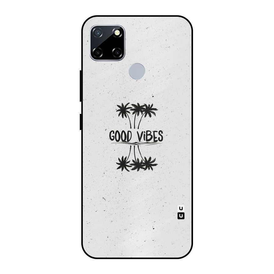 Good Vibes Rugged Metal Back Case for Realme Narzo 30A