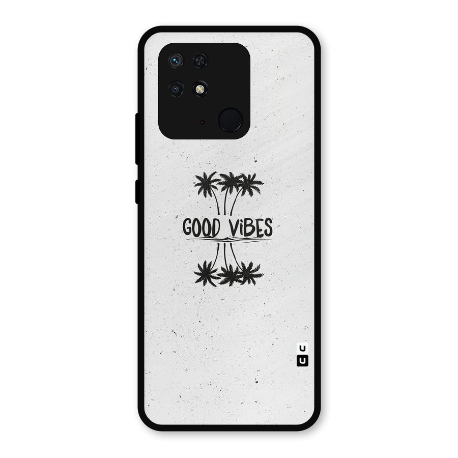Good Vibes Rugged Metal Back Case for Redmi 10 Power