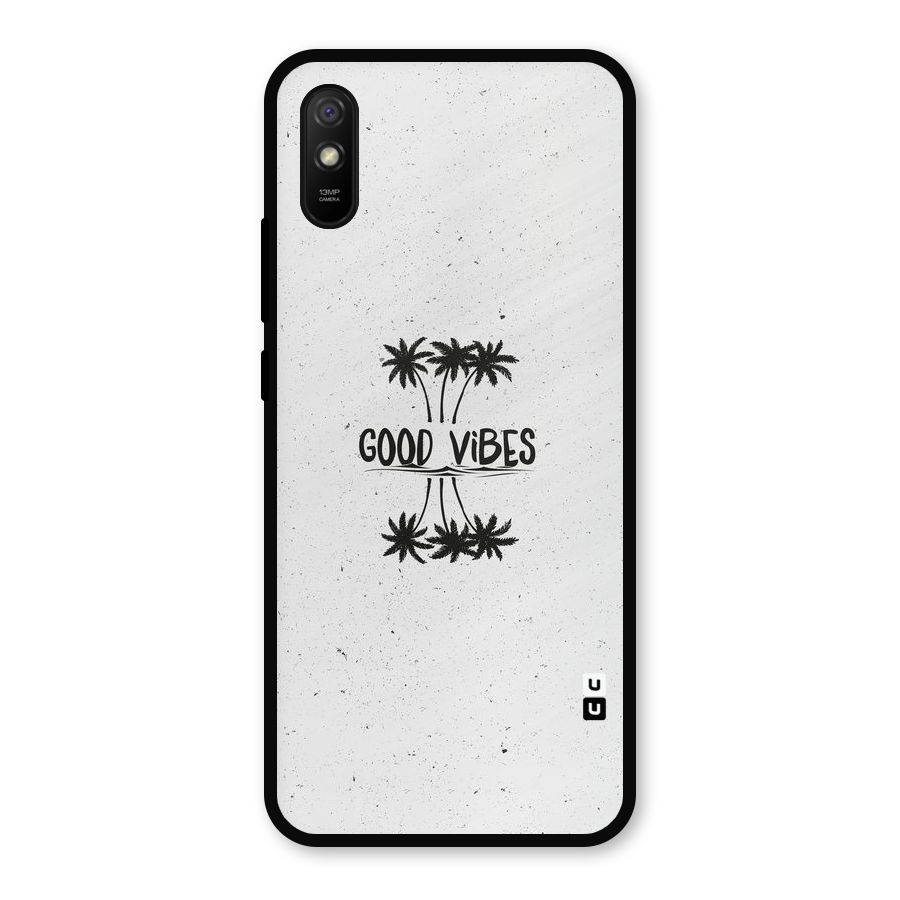 Good Vibes Rugged Metal Back Case for Redmi 9a