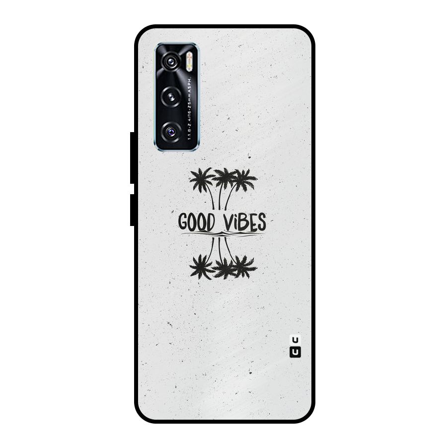 Good Vibes Rugged Metal Back Case for Vivo V20 SE